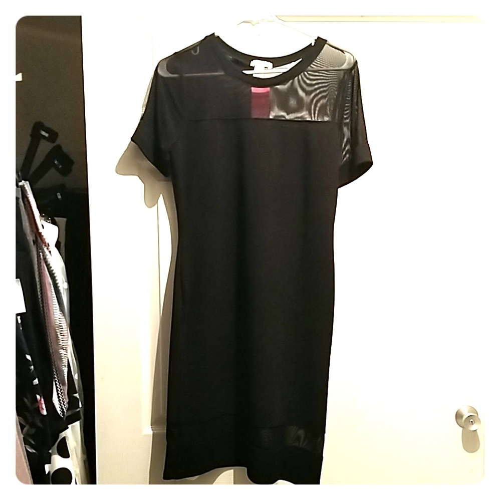 Black Mesh Dress NWT 1X